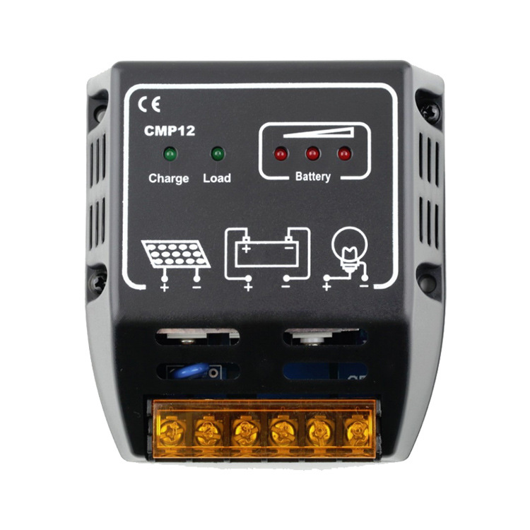 PWM12V/24V自适应10A户用型太阳能控制器CMP12