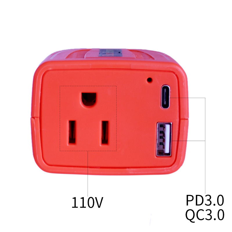 100W车载逆变电源12V转220V110V汽车电源转换器 100W车载逆变器+快充PD3.0QC3.0（USB\TYPE-C）